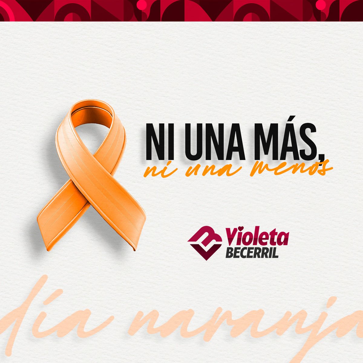 viobecerril's tweet photo. En el Día Naranja, recordamos 🧡 que ninguna mujer debe vivir con miedo, violencia o silencio.

Alzar la voz, acompañar y actuar también transforma vidas.

Ni una más, ni una menos. https://t.co/jqkEx99HC8