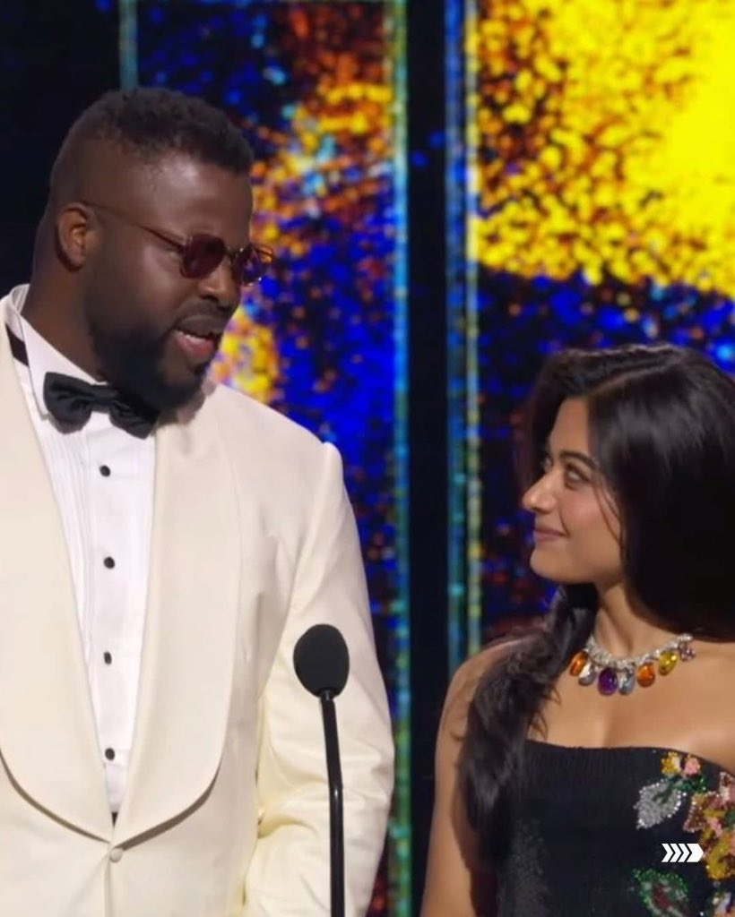 IIFA's tweet photo. From Indian cinema to Wakanda vibes! 🔥
Rashmika Mandanna x Winston Duke = the crossover we never expected!
#IIFAUtsavam #RashmikaMandanna #WinstonDuke #BlackPanther https://t.co/35s0gbqdCi