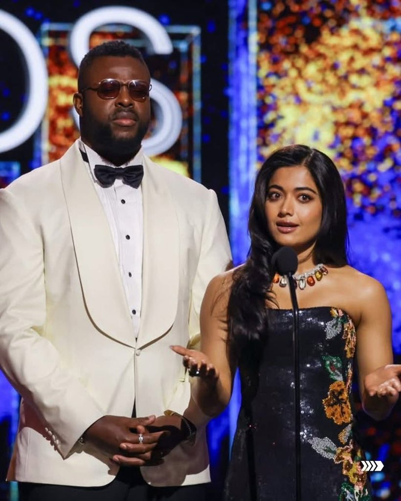 IIFA's tweet photo. From Indian cinema to Wakanda vibes! 🔥
Rashmika Mandanna x Winston Duke = the crossover we never expected!
#IIFAUtsavam #RashmikaMandanna #WinstonDuke #BlackPanther https://t.co/35s0gbqdCi
