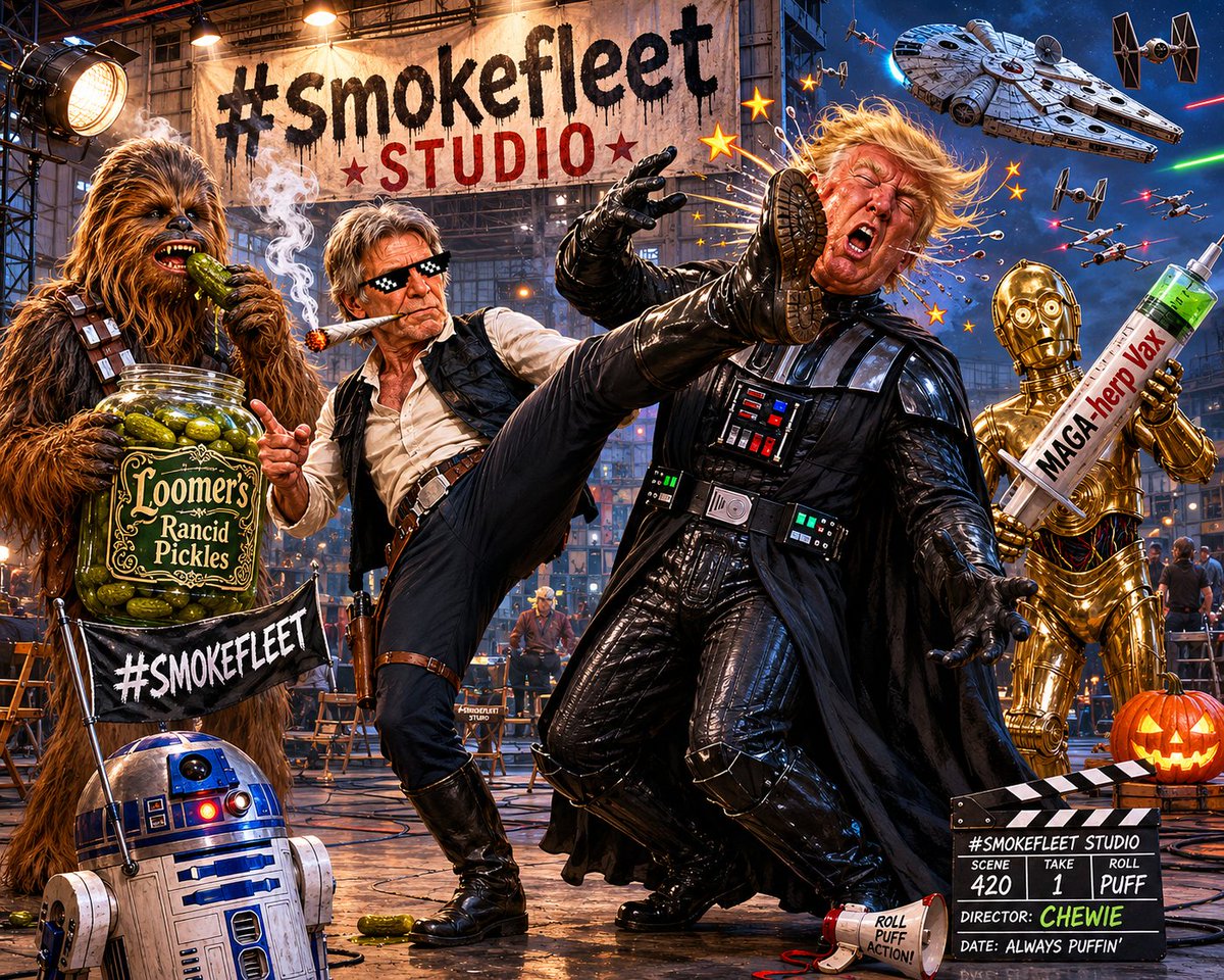 HarrisonsFord's tweet photo. This is how we roll. 

Don't stop talking about Epstein 
Don't stop pointing out corruption.

#smokefleet #smokerises #smokemup #respectfreedom https://t.co/Eko43BvbON