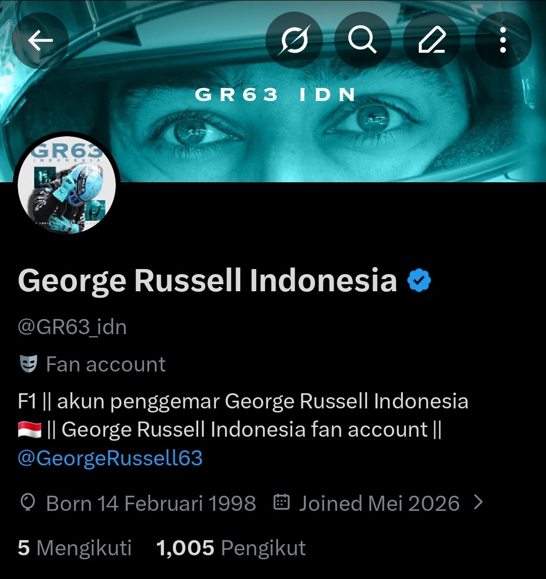 George Russell Indonesia tweet media