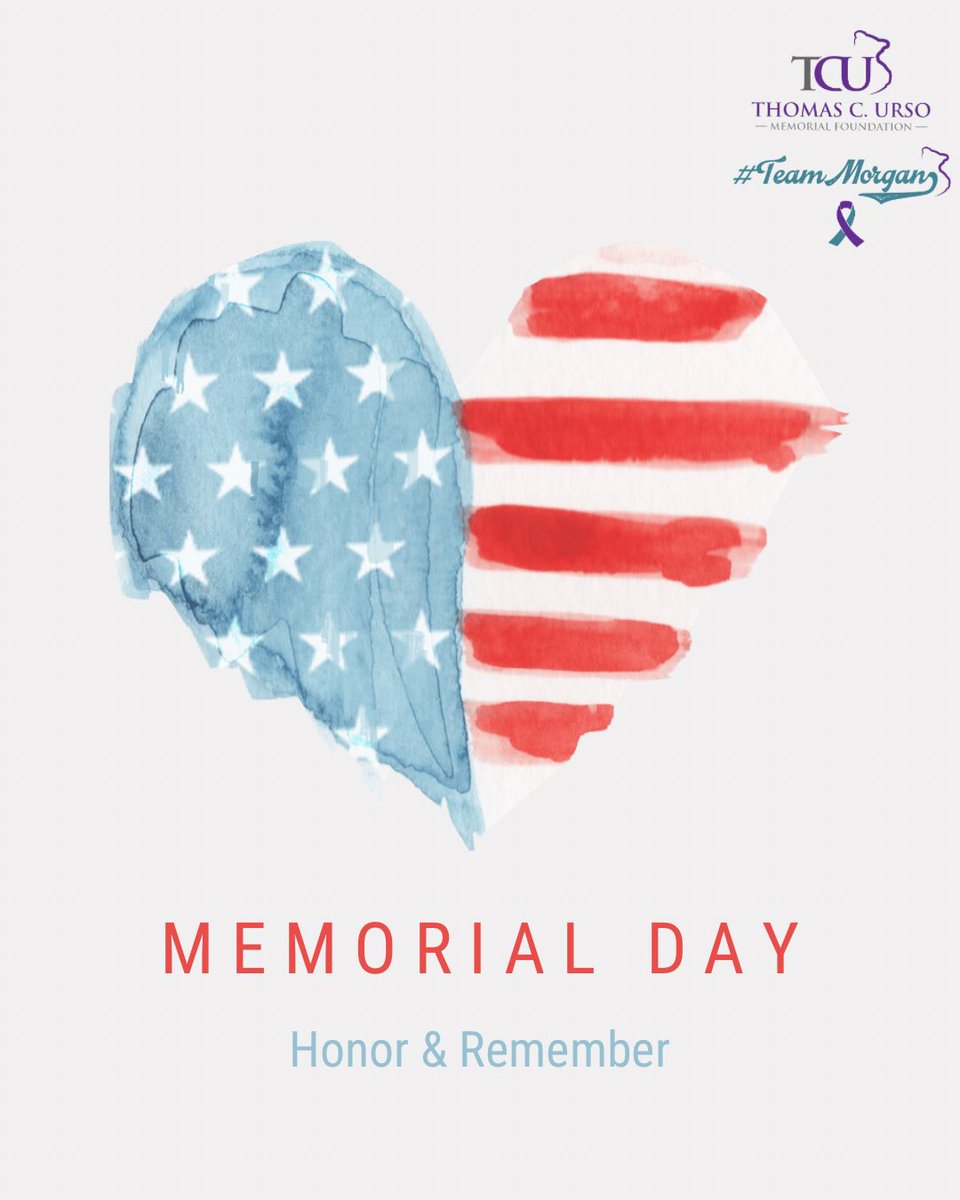 TCU_Foundation's tweet photo. This Memorial Day, we honor the brave heroes who made the ultimate sacrifice for our freedom.

From the Thomas C. Urso Memorial Foundation &amp; #TEAMMORGAN — we remember, honor, and thank you. ❤️🤍💙

#MemorialDay #NeverForget #HonorAndRemember #TEAMMORGAN https://t.co/xr3e2hHPQv