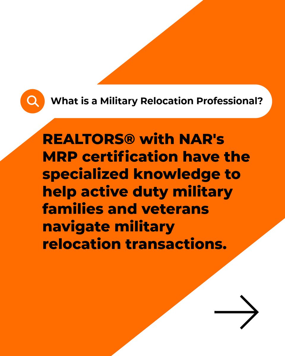 realtors's tweet photo. This Memorial Day, we honor the courage and sacrifice of service members. 

The Military Relocation Professional (MRP) certification helps real estate professionals better serve military buyers and sellers with specialized knowledge in relocation needs and transitions. Learn how expertise can make every move smoother and more supported. 🇺🇸🏡
https://t.co/5vxyPTMWC9