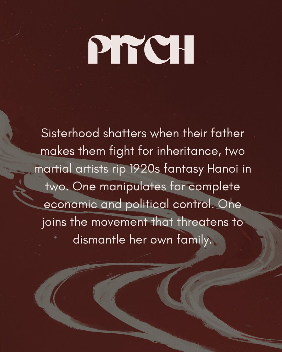 solrhoang's tweet photo. in honor of #SEAsianPit here's A READER'S GUIDE TO RIVER RUNS RED (summer 2027, @HarperVoyagerUS)

RRR is for both the eldest and the youngest daughters. it's full of vietnamese elemental magic in the form of martial arts, neon city aesthetics, and LOTS of yearning! https://t.co/B53Ubb6obU