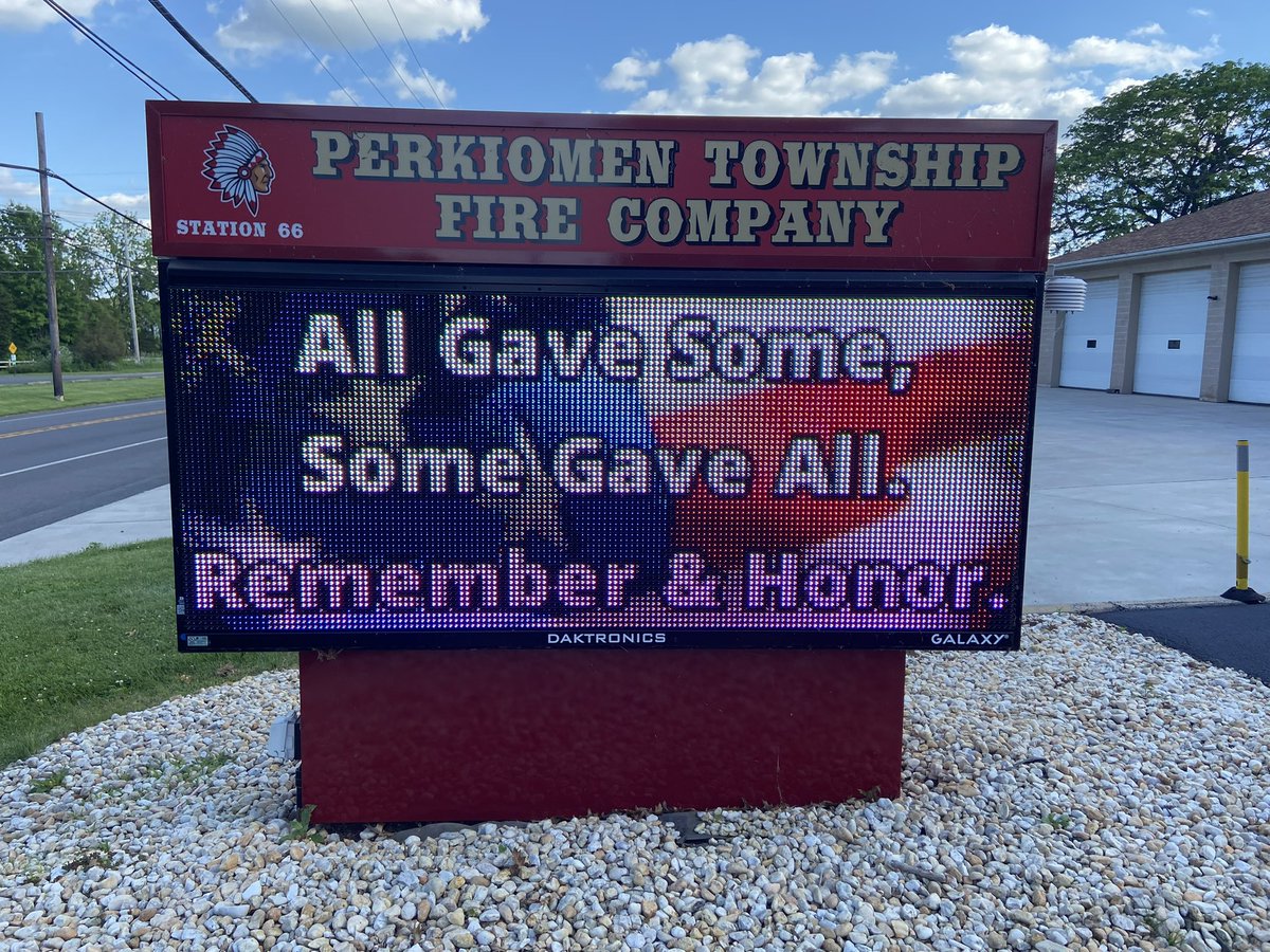 PerkiomenFire's tweet photo. Always remember why it’s called Memorial Day. #perkiomenfire #perkiomenfirecompany #joinourteam #joinourtribe #volunteersneeded #volunteerswanted #memorialday #memorialday🇺🇸 #allgavesomesomegaveall https://t.co/Il3yddjRao