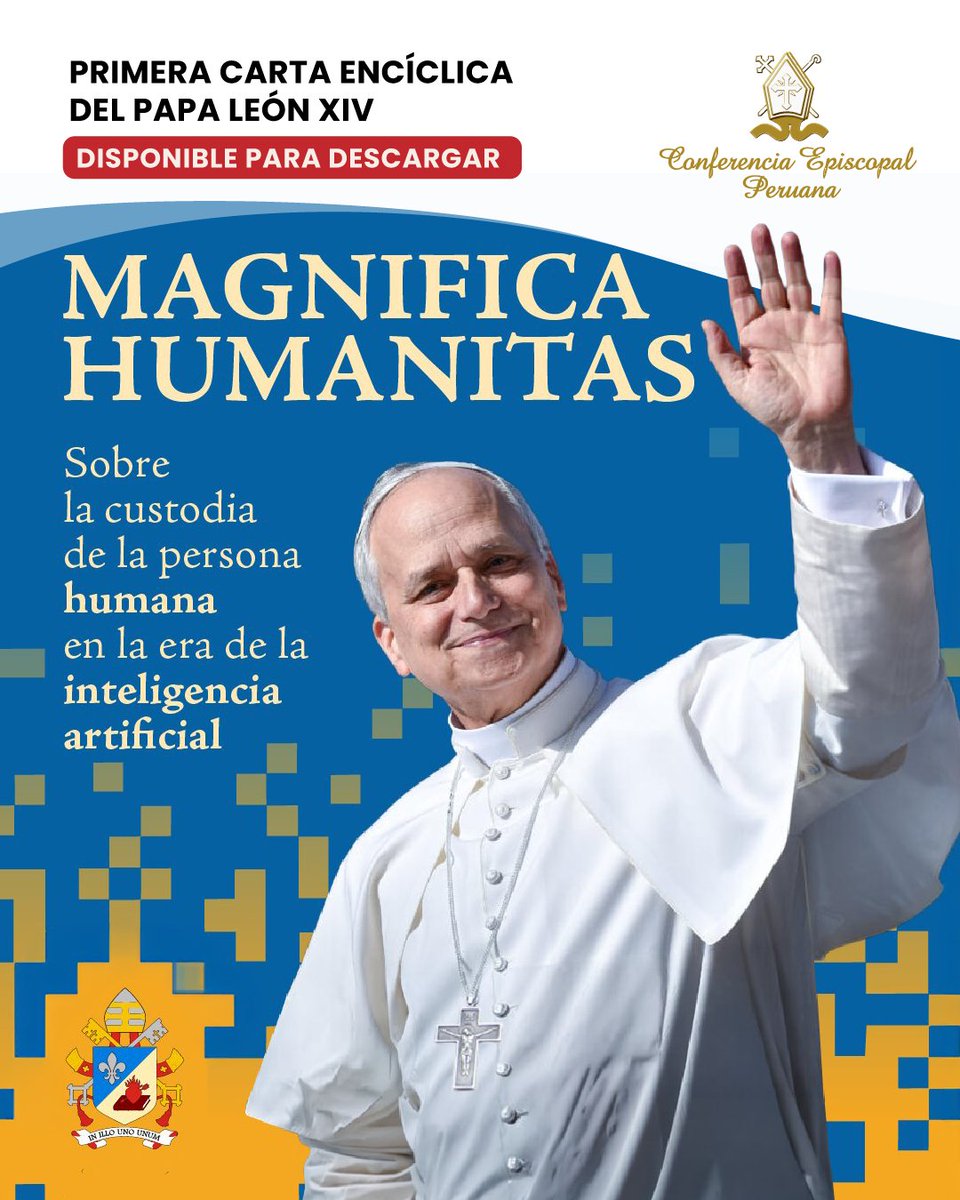 conf_episcopal's tweet photo. Encíclica ‘Magnifica Humanitas’: la IA sirva a la humanidad, no al poder de pocos: https://t.co/2JhJZBnUvX https://t.co/SJUxHKitQ3