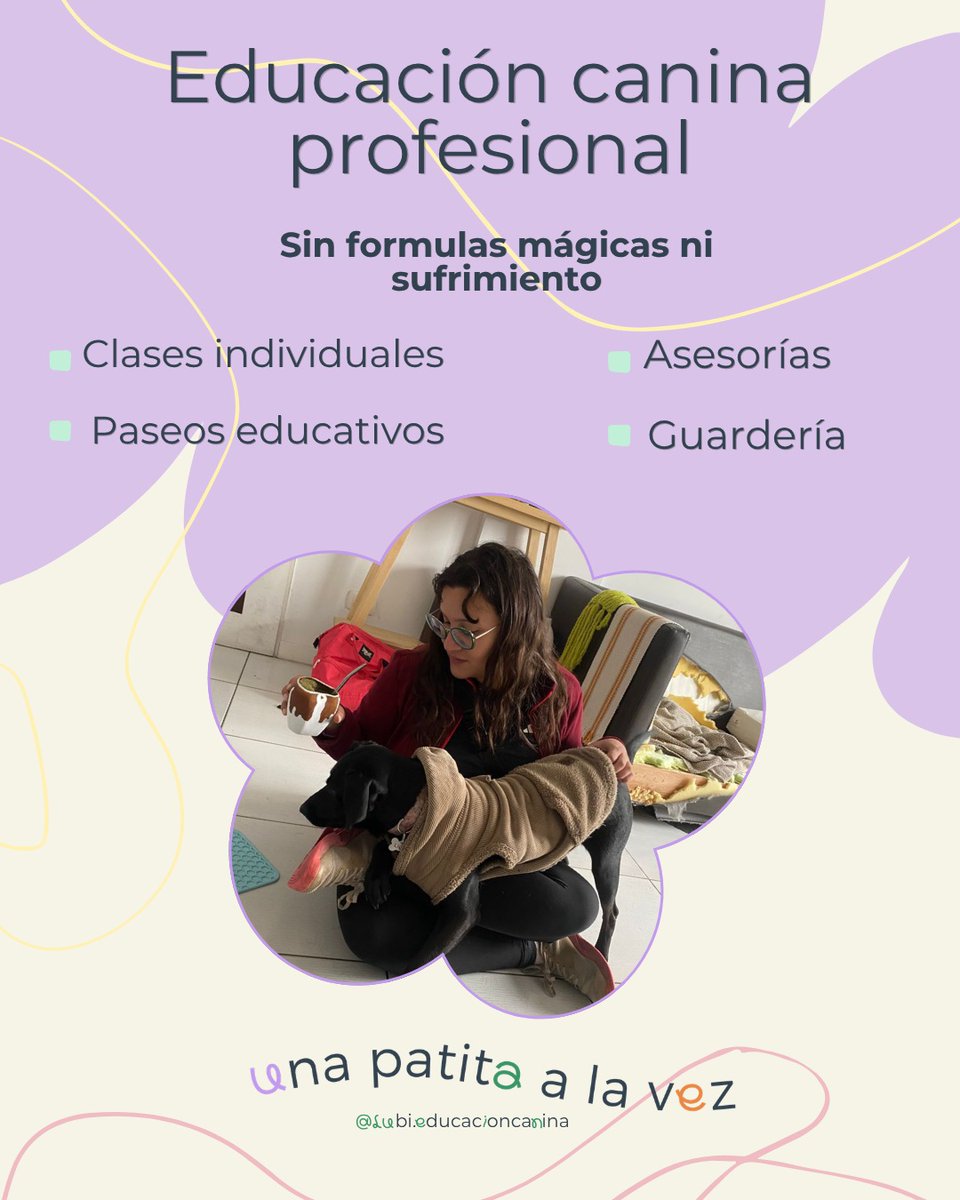 lagarzasosa_'s tweet photo. Soy Lubi, educadora canina profesional.
Trabajo acompañando familias con planes personalizados, respetuosos y adaptados a sus rutinas y necesidades.
Sin fórmulas mágicas ni sometimiento, construyamos herramientas reales para familias reales.
¿Empezamos? 
https://t.co/m1dr5MzT8F https://t.co/r6ZwIlWwRZ