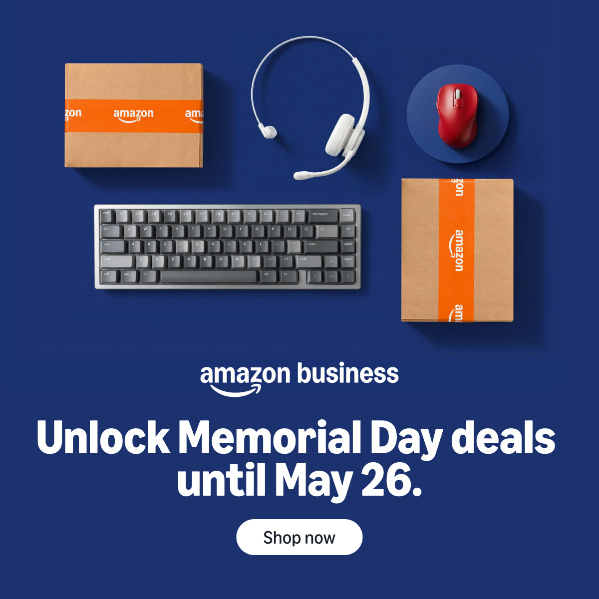 AmazonBusiness's tweet photo. Don’t miss out on huge savings for your business—shop our Memorial Day Sale now!

Start saving ➡️ https://t.co/wISTsdWCBO

#MemorialDaySale #Amazonbusiness https://t.co/pJdouc5r6W
