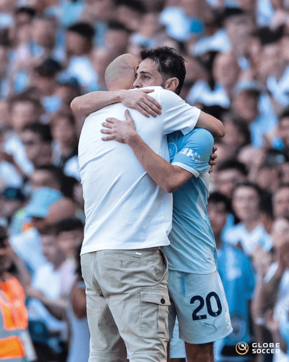 Globe_Soccer's tweet photo. Yesterday wasn't just about football. It was about family. 🥺🩵

Watching Pep, Bernardo, and Stones say their final goodbyes felt like losing a part of ourselves.
A decade of dominance, a lifetime of memories, and a final walk that left no eye dry in the stadium. https://t.co/LT4BVZNfaJ