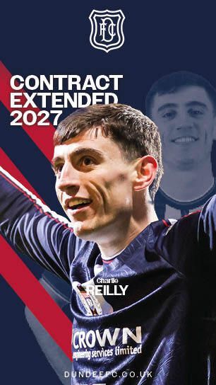 DundeeFC's tweet photo. Chico is back for 26/27!🔒

Dundee Football Club are excited to announce that Charlie Reilly has signed a new 1 year deal with the Club, which means Charlie will remain with the Dark Blues until Summer 2027.  ✍️

We’re very happy to retain Charlie, and look forward to seeing Charlie in action this coming season. 

 https://t.co/Q4cHNs9nat