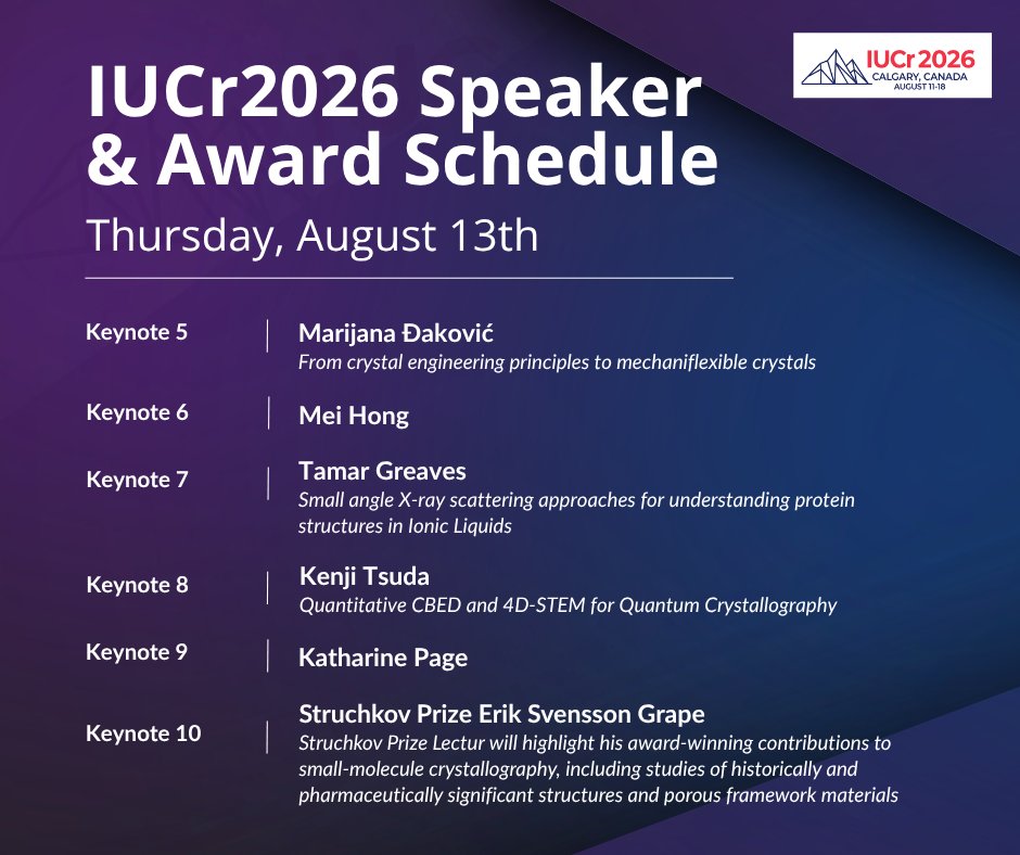 IUCr2026 tweet media