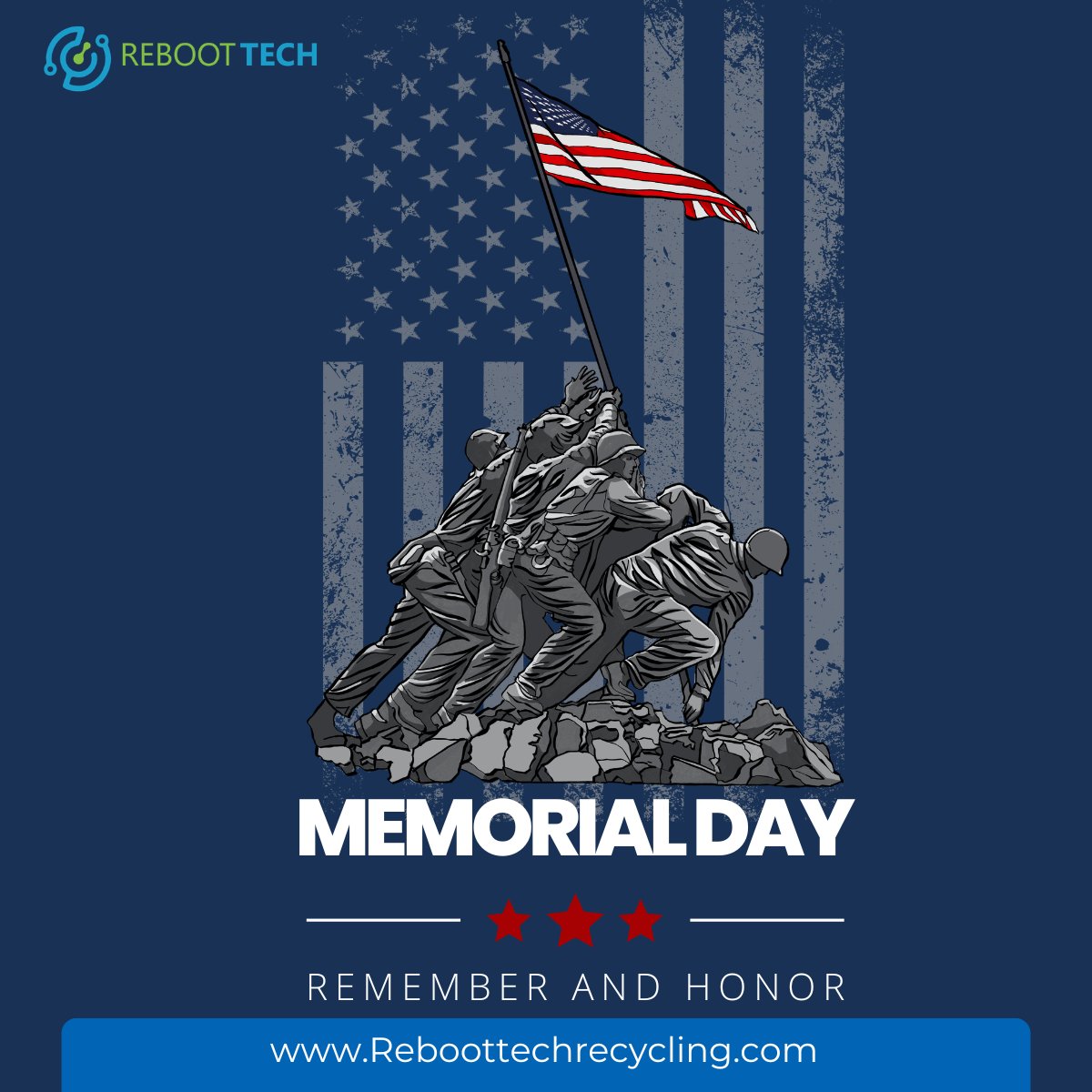 RebootTechLLC's tweet photo. Honoring those who made the ultimate sacrifice in service to the nation. Their courage remains a lasting legacy.

Wishing a meaningful Memorial Day.
https://t.co/V5vwHUjFSa
#MemorialDay #HonorAndRemember #NeverForgotten https://t.co/Ez6PkEl7Ua