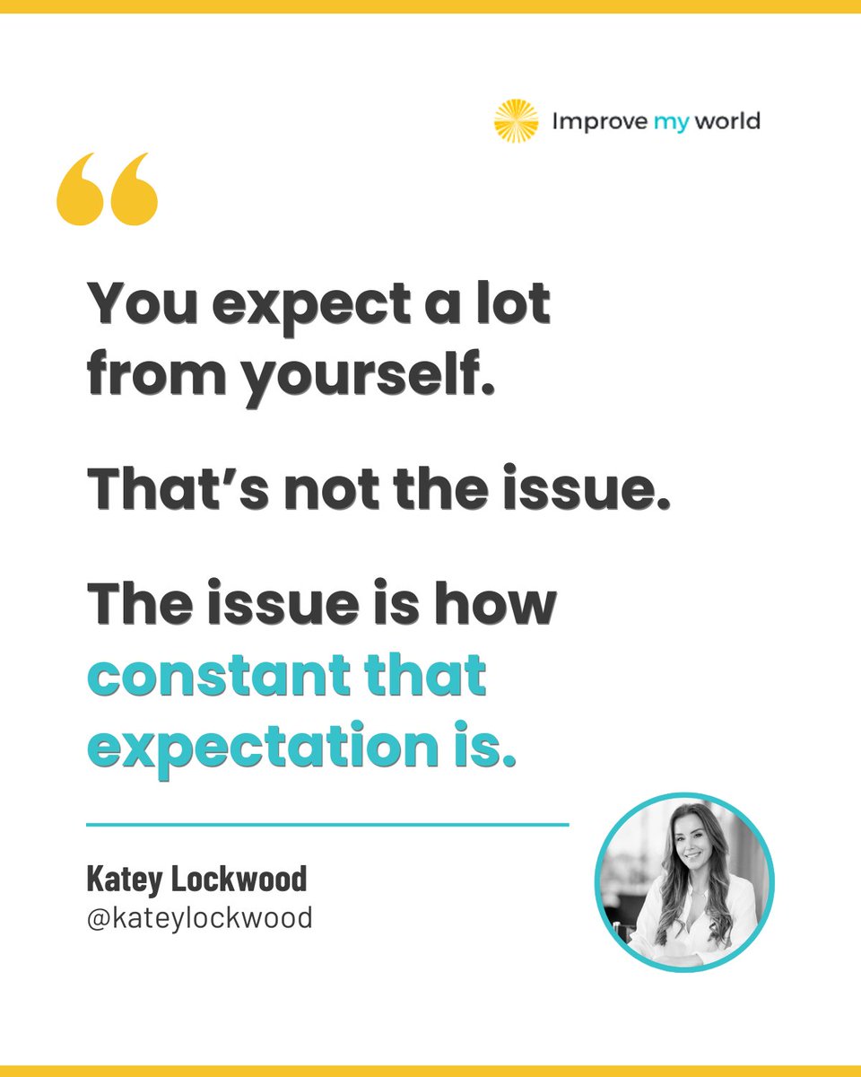 improvemyworld's tweet photo. You expect a lot from yourself.

That is not the issue.

The issue is how constant the expectation is.

Even when things are going well, there is pressure to do more.

Over time, that pressure becomes your default state.

Notice it before it builds. https://t.co/vZJq89DrhV