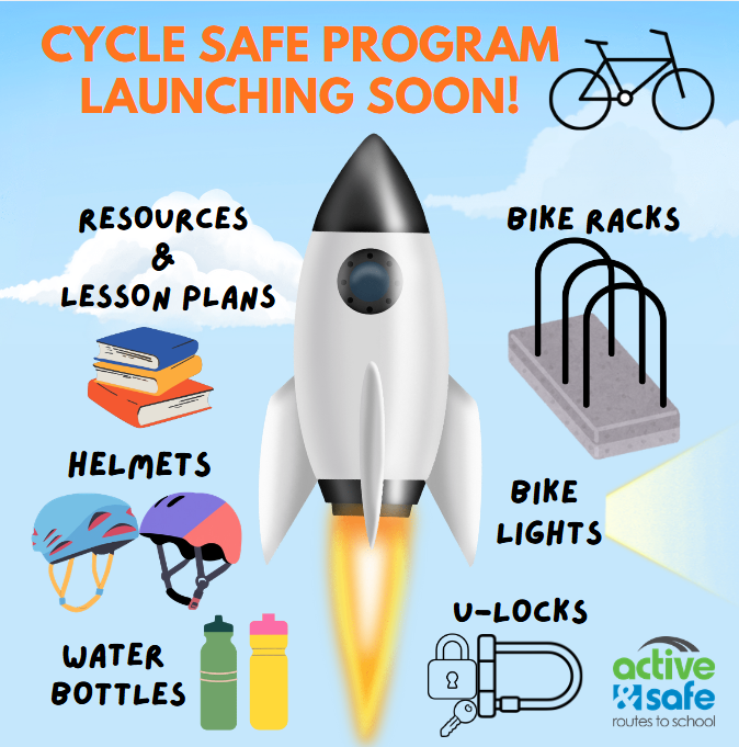 ELMO_ASRTS's tweet photo. With Bike to School Week, ASRTS is excited to be getting ready to launch: Cycle Safe Program - focused on building safer, more confident young riders! Through community partnerships, ASRTS has resources to help students learn the skills they need to ride with awareness! https://t.co/5mIHi5k1ga