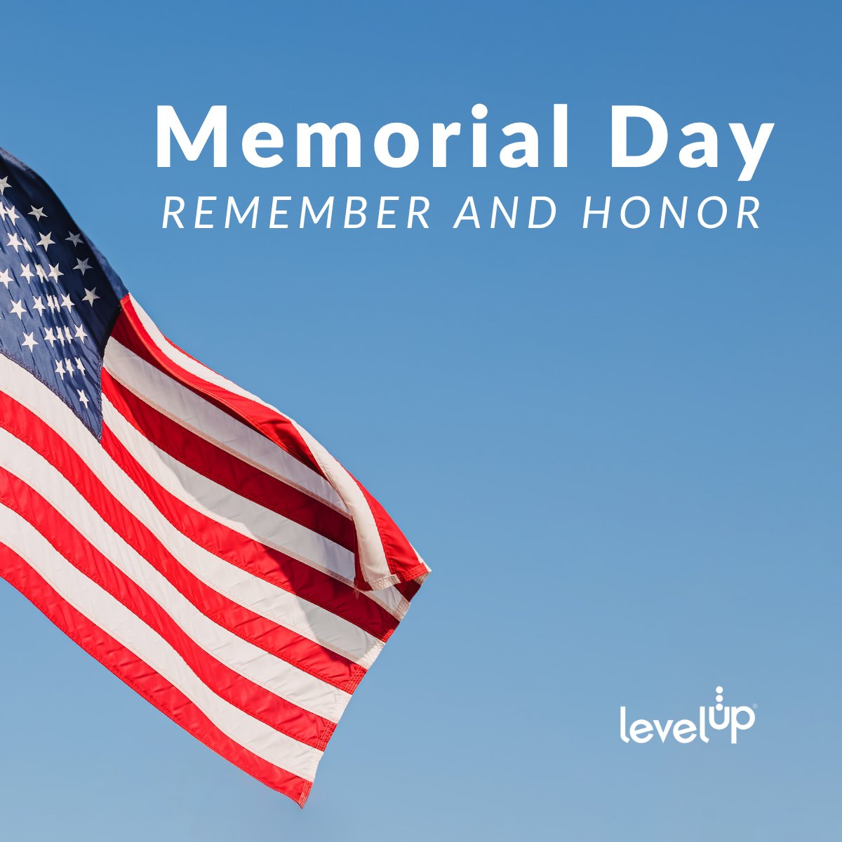 leveluphcs's tweet photo. Today we honor those who made the ultimate sacrifice in service to our country.

Their courage and commitment remind us of what freedom is built on.

We remember. We honor. We are grateful.

#MemorialDay #HonorAndRemember #LevelUPHCS https://t.co/2S8lVjjK83