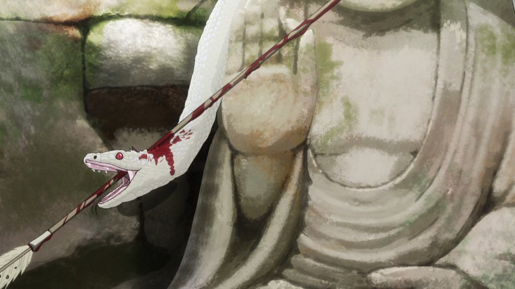 あーいけません桜虎さん。白蛇は神の遣い。大和落としの決意かしら