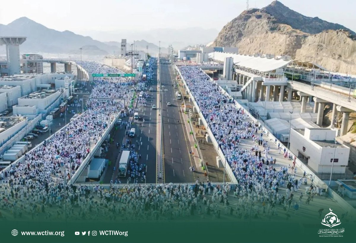 WCTIWorg's tweet photo. #أخبار_العالم_الإسلامي | يكتمل وصول حجاج بيت الله الحرام، اليوم الاثنين، إلى مشعر منى لقضاء #يوم_التروية تأسياً بسنة النبي ﷺ وسط منظومة من الخدمات المتكاملة التي هيأتها الحكومة السعودية لتوفير كل ما من شأنه راحة ضيوف الرحمن.

للمزيد:
https://t.co/08k2ncd7Ds https://t.co/jFeuMD9fh8
