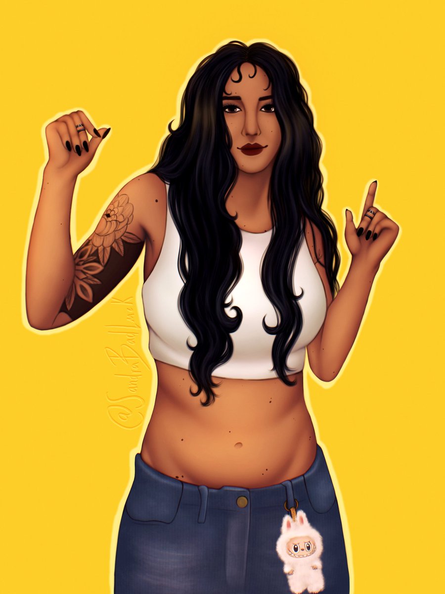 sandrabadluck's tweet photo. estos días he estado viendo los directitos de gta con Sloane y estoy ENAMORADA! no podía quedarme sin dibujar a tremenda reina🦊💛 @LiliCross_ #fanart https://t.co/igftrluVr9