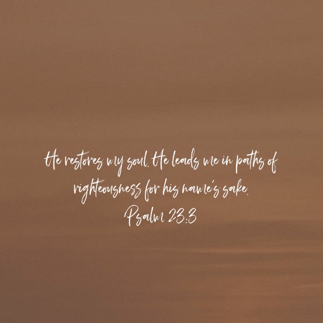 MrsJsClassroom's tweet photo. Psalm 23:3 https://t.co/vjqZe348gv