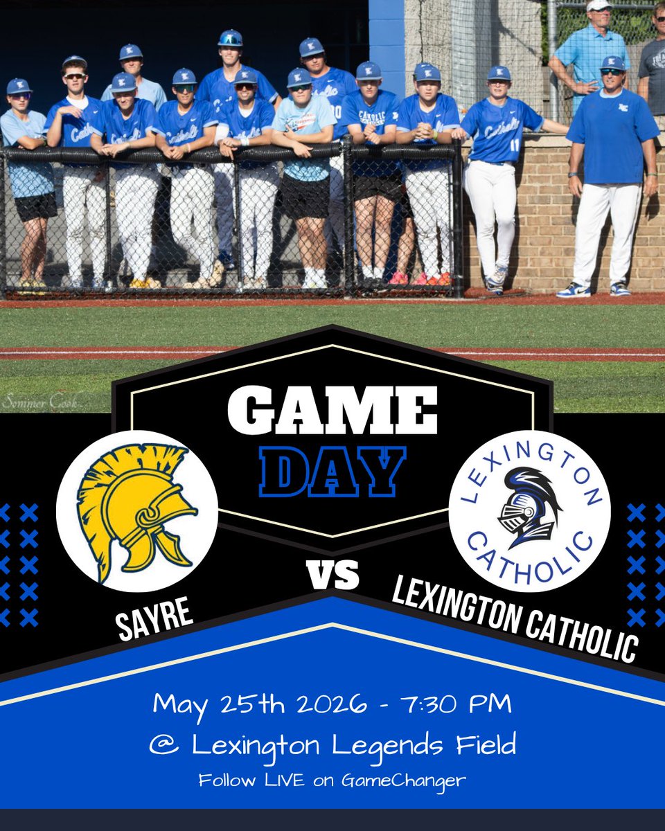 LexCathBaseball's tweet photo. Tonight Regional 1st round vs Sayre 7:30 at Legends Field. Show up!! Kids are ready to play!!Let’s Gooooo!!! Knights Baseball! https://t.co/7BvR4muUXA