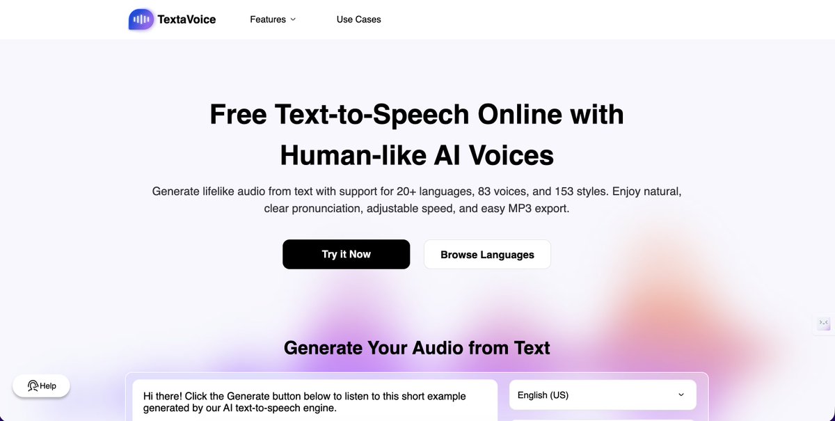 AIwithSafia's tweet photo. 10. TextaVoice
👉 https://t.co/13K7JDKaQC
Turns text into realistic voiceovers in seconds. https://t.co/a0PNphQRdT