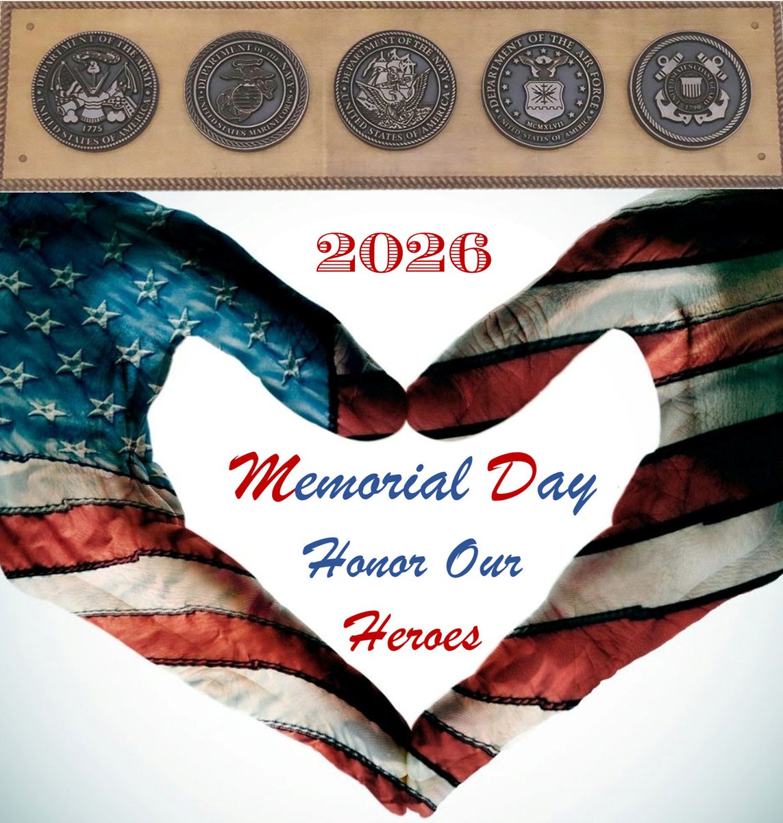 SherrieRose's tweet photo. Honor Our Heroes.

Memorial Day began in the years following the Civil War (originally known as "Decoration Day,") to commemorate fallen Union soldiers by decorating their graves with flowers and flags. After World War I, the day was expanded to honor all American service members who have died in any conflict or war and   became an official federal holiday in 1971.