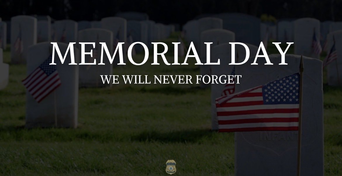 HSIBuffalo's tweet photo. This Memorial Day, @HSIBuffalo pays tribute to those who gave their lives defending our freedoms. We salute their service and stand with their families in remembrance. 

We thank you for your ultimate sacrifice.

#MemorialDay #HonorTheFallen https://t.co/uFsAVRkPjM