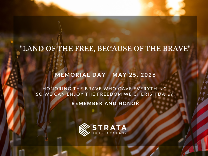 StrataTrustCo's tweet photo. Today, we pause to honor and remember the brave men and women who gave everything in service to our country.

Their sacrifice is the foundation of the freedoms we enjoy every day. On this Memorial Day, we reflect with gratitude. 

#MemorialDay #RememberAndHonor #STRATA https://t.co/trvjpJjiRN