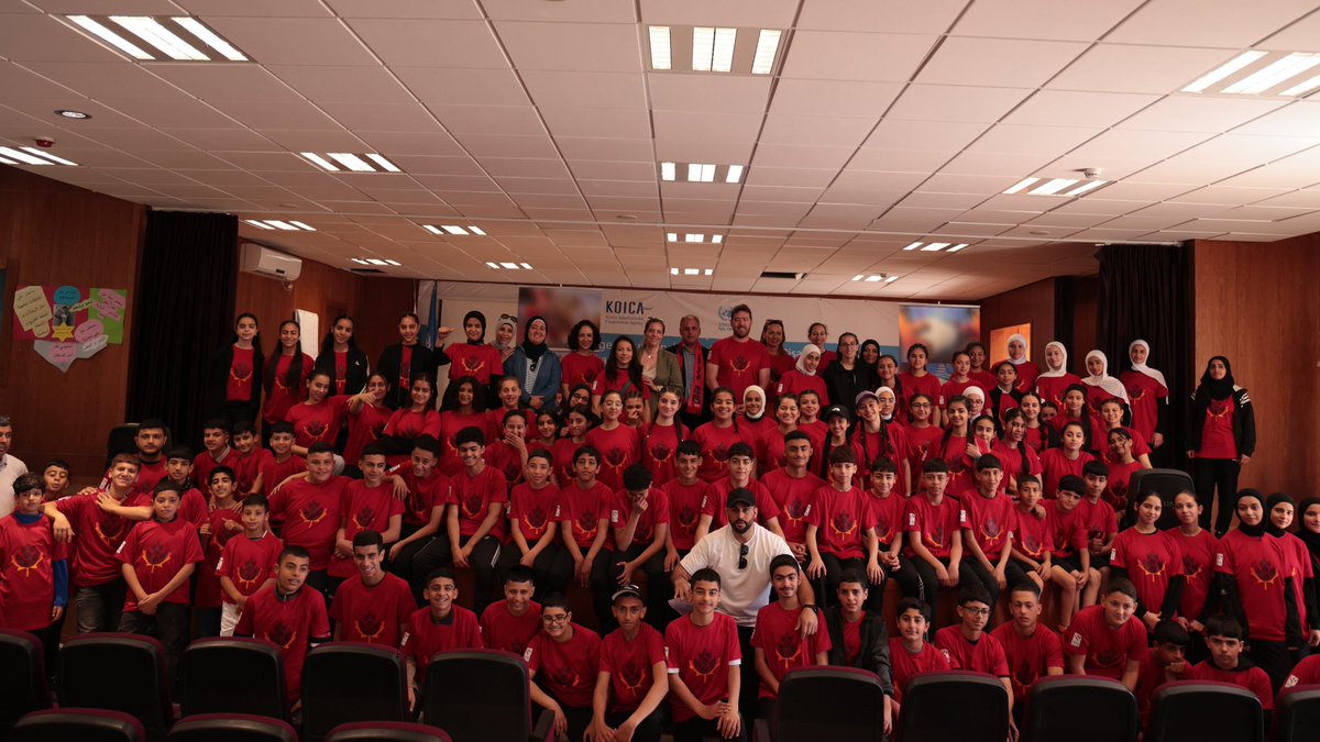 CanadaRepPA's tweet photo. .@CanadaRepPA marked #WorldFootballDay ⚽️ by hosting students from across the West Bank at an @UNRWA school in Ramallah celebrating football as a global language of unity, inclusion, and opportunity as we look ahead to #FIFAWorldCup2026 https://t.co/BiDhBbiowg