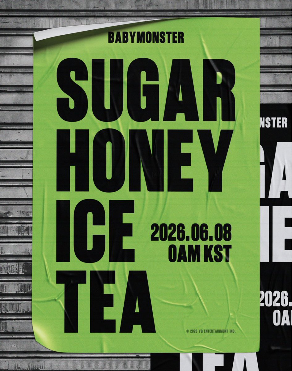 BABYMONSTER will release the Digital Single SUGAR HONEY ICE TEA on