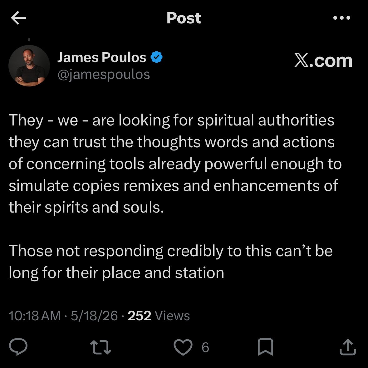 James Poulos tweet media