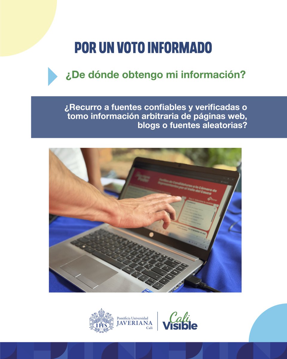 CaliVisible's tweet photo. 🗳️Antes de votar, pregúntate esto.

Informarse también es participar. Y tú, ¿qué preguntas añadirías a este checklist?

#VotoInformado #CaliVisible https://t.co/nfdDZr33fD