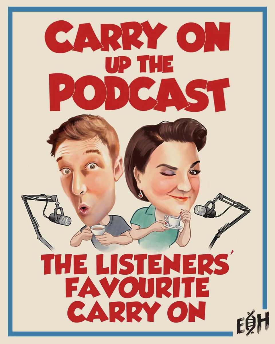 SusanCalman's tweet photo. Lovely episode of Carry On Up The Podcast for the bank holiday.

It’s the listeners favourite films, stars &amp; funny moments! We've loved watching the films with you. We’re hoping to do another podcast together at some point (Inside Number 9 gets my vote.)

https://t.co/a6XRwXg1QO https://t.co/tkqqtUaW9j