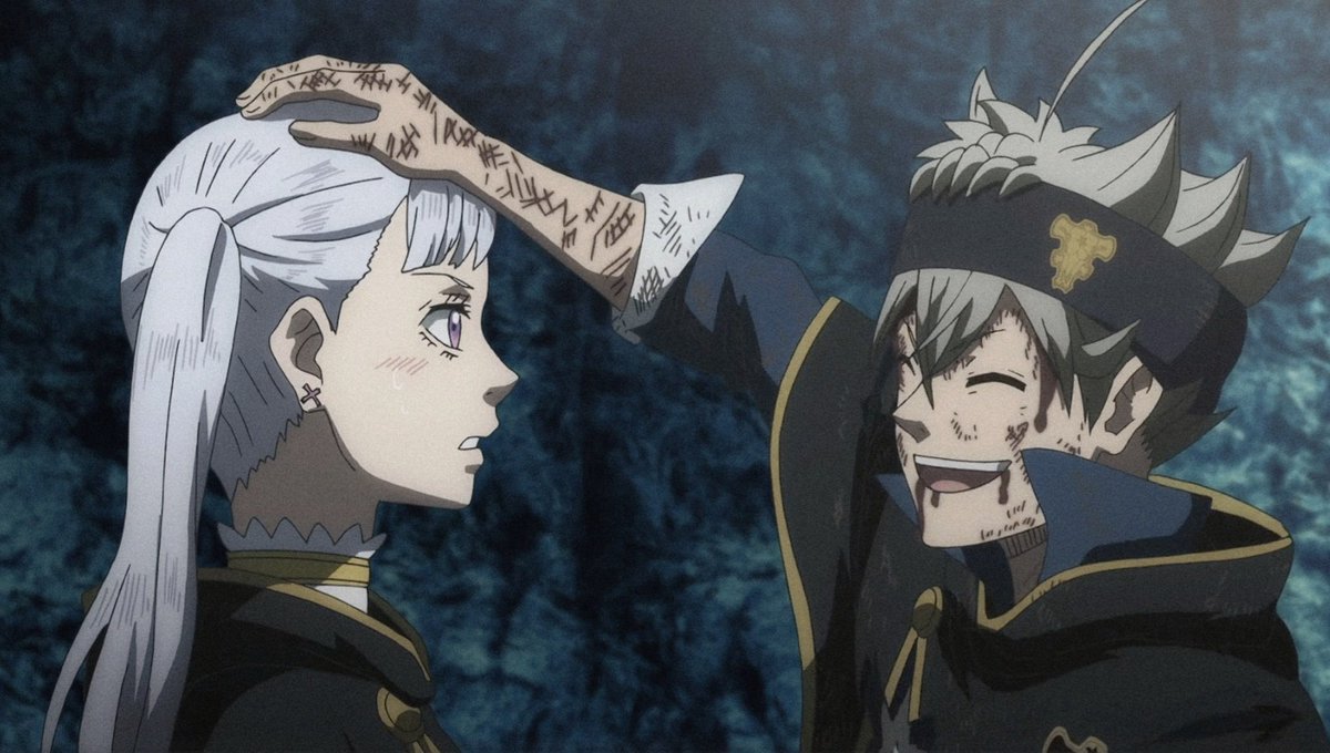 rue 𖤐 cw: black clover! tweet media