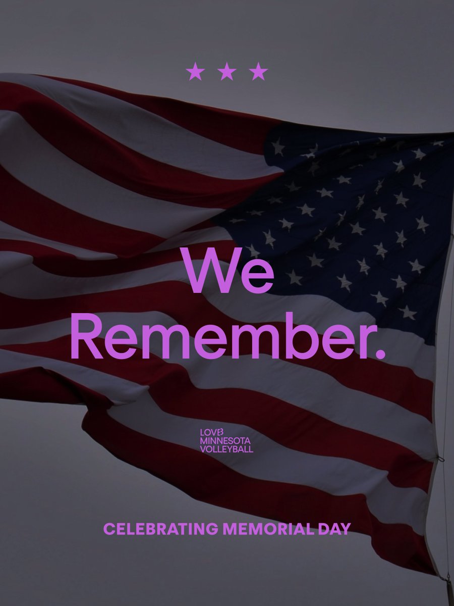 lovbmn's tweet photo. From our volleyball family to yours, Happy Memorial Day 🇺🇸 https://t.co/TrETe0ovZp