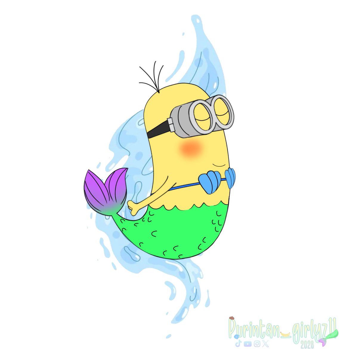 Duckytheartist's tweet photo. Mermay day 25🧜‍♀️ merminion/mermaid minion kevin splash🌊

#mermay #mermaid #minions #fanart #mermayfanart #mermaidfanart #minionsfanart https://t.co/Q1D4z7oS21