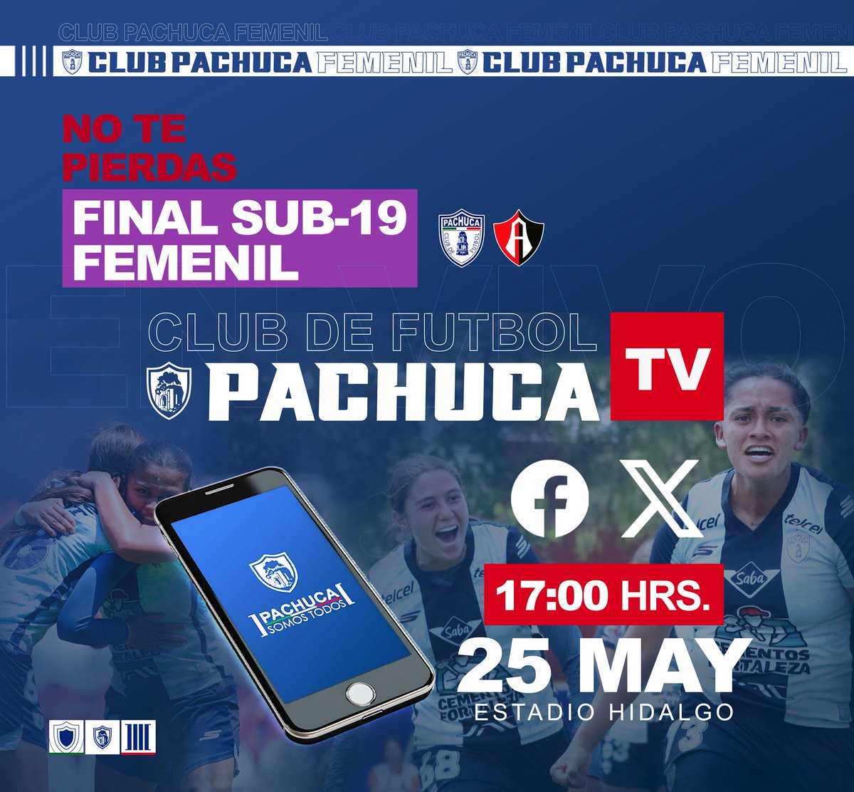 TuzosFemenil's tweet photo. 📺| Nos vemos hoy en la final de #TuzasSub19 !Vamos juntas por el Bicampeonato! 

🏟️ Entrada Libre 

#DiosasDelViento🌬️ https://t.co/9nf73gVKjP