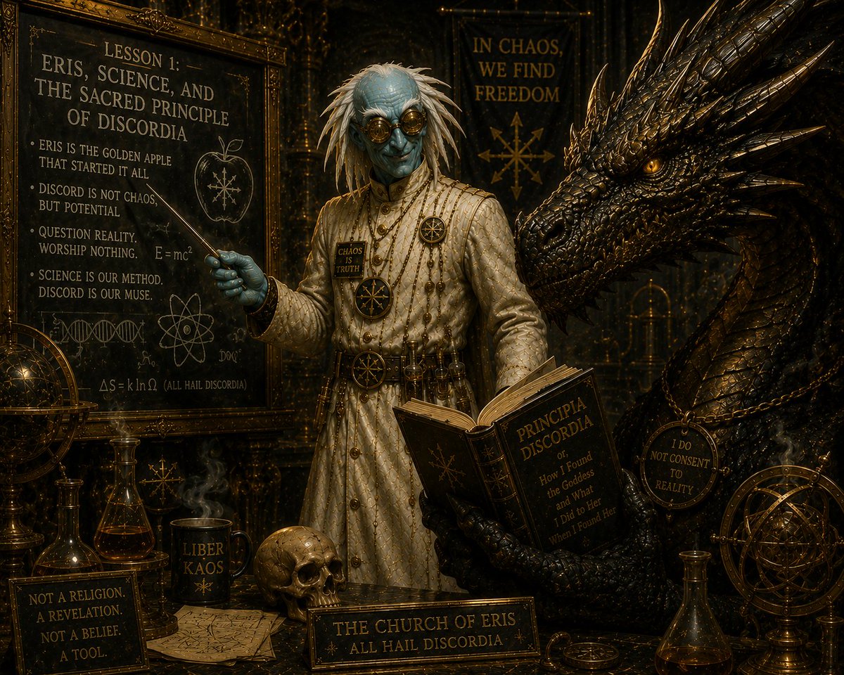 erischurch11's tweet photo. Haiil $Eris!
Doctor Mad insists the Eris Dragon is “perfectly safe.”

The laboratory is currently on fire.
#memecoin #dragon #eris https://t.co/O3xwU6eGCD