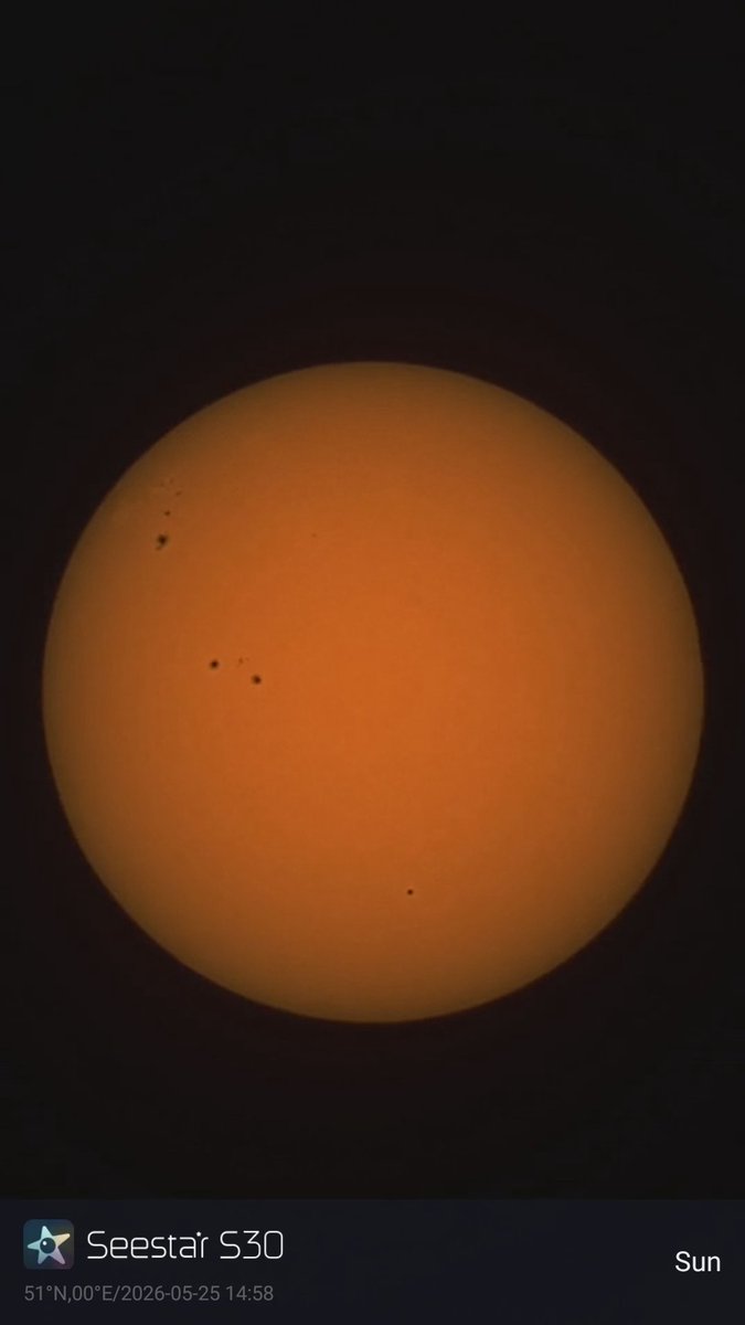 ThurrockS's tweet photo. Sun today about 3pm SeeStar S30. https://t.co/1kLc5zBfao