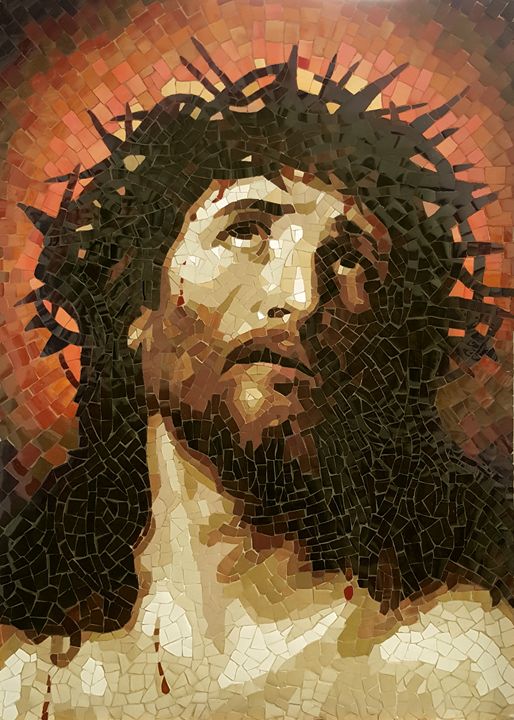 mainhon's tweet photo. Art of the Day! "Crown Of Thorns Ceramic Mosaic". Buy at: https://t.co/6Fmq9jpFxp https://t.co/d5JHUKTy8B