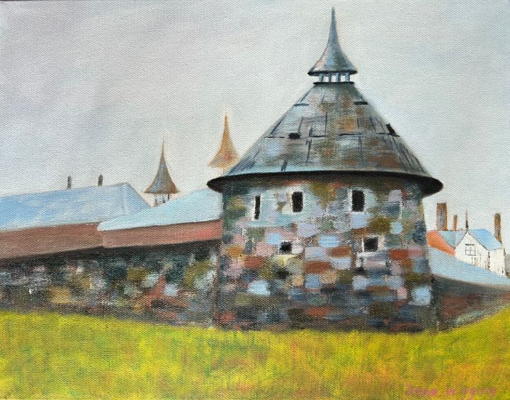 Paintmeplus's tweet photo. Art of the Day! "Fortress of your dreams". Buy at: https://t.co/iyJDcVMPs7 https://t.co/SQwZOH7Tbh