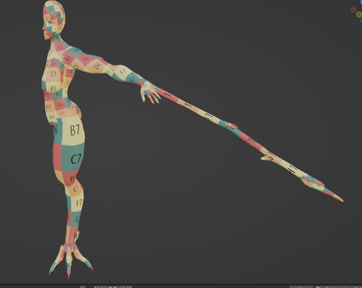 HIddenartists98's tweet photo. We looooove 3D unwrapping in this house leeets goooo. Only a few fixes left before baking today (Me over hyped on caffine :D ) We love doubling our texture space and being efficient lets gooo. #B3D #commissionWIP   @DevPebro https://t.co/ACECUJOiPH