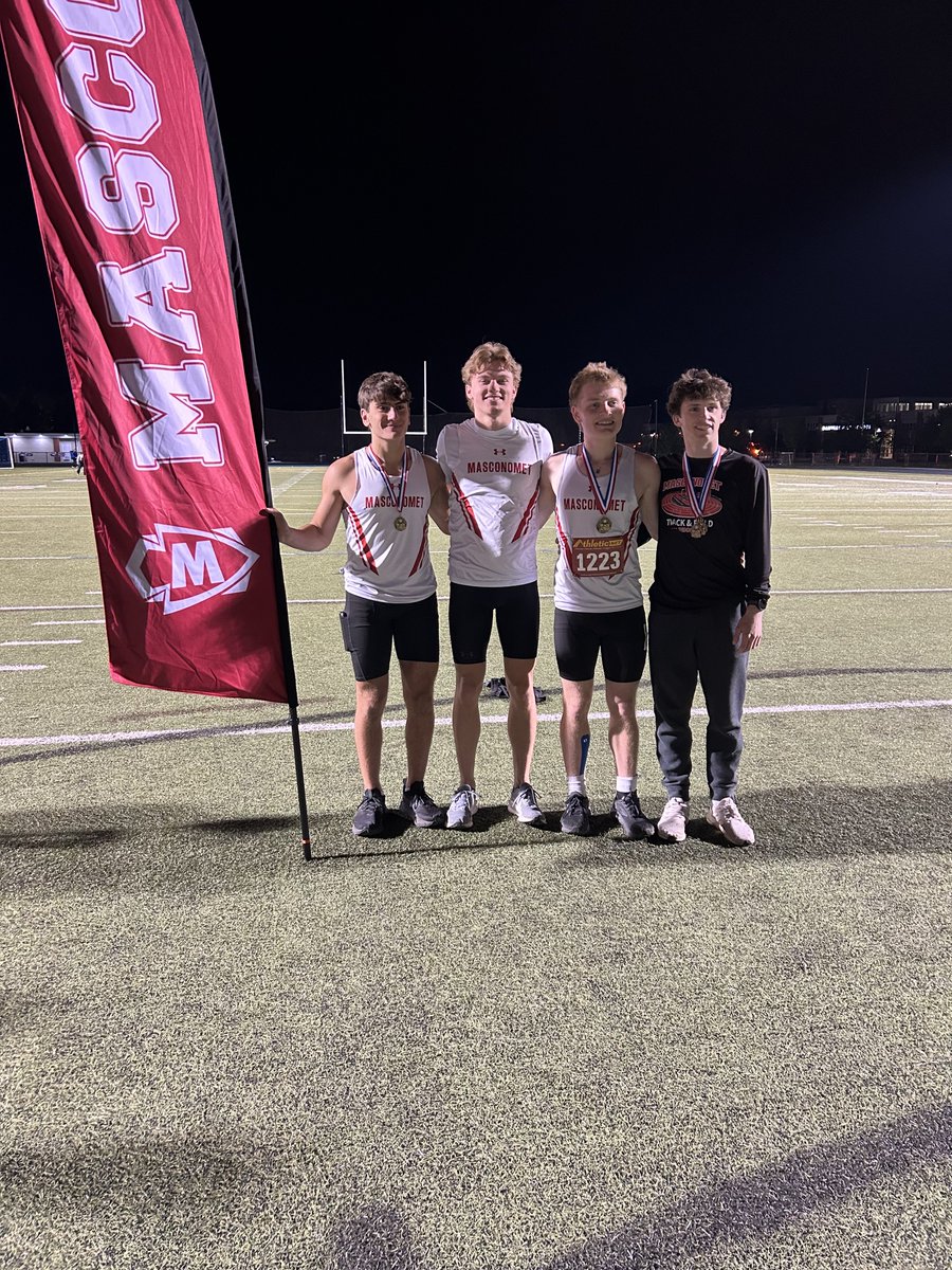 MascoBoysTrack's tweet photo. Senior captains from (l to r) Nicco Cefalo, Blake Ditchfield, Spencer Linonis and Tim Lull lead Masco Boys Track &amp; Field team to a 9-0 season and winners of the NEC Championship Meet. https://t.co/Pd6Ubuv68t