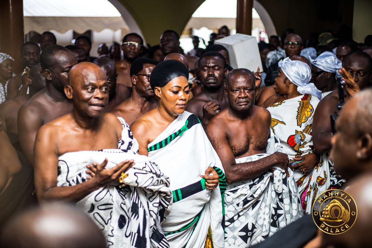 ManhyiaPalace's tweet photo. On May 25, 2026, Nana Animah Antwi Konama II was officially recognized as the Denyasemanhemaa, bringing a long-standing succession dispute in Denyase to a close.

Denyasemanhene Nana Akosa Yiadom III presented her to Otumfuo Osei Tutu II, Asantehene.

#manhyiapalace https://t.co/93nFxMb2fe
