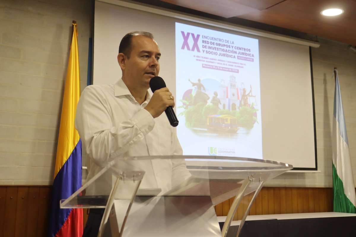Monteriaucc's tweet photo. Fuimos anfitriones del XX Encuentro de la Red de Grupos y Centros de Investigación Jurídica y Sociojurídica Nodo Caribe, que reunió a 28 universidades con 104 est. de semilleros de investigación. 
El lema para este año: Ciencia, red y territorio: 20 años tejiendo el derecho" https://t.co/SeaSHBN4jn