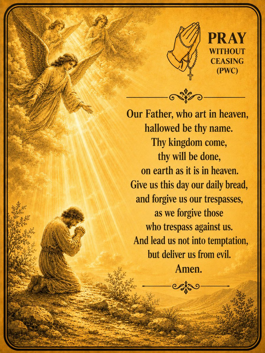 PrayWithout_C's tweet photo. The Lord's Prayer https://t.co/e9TVeaMQoX