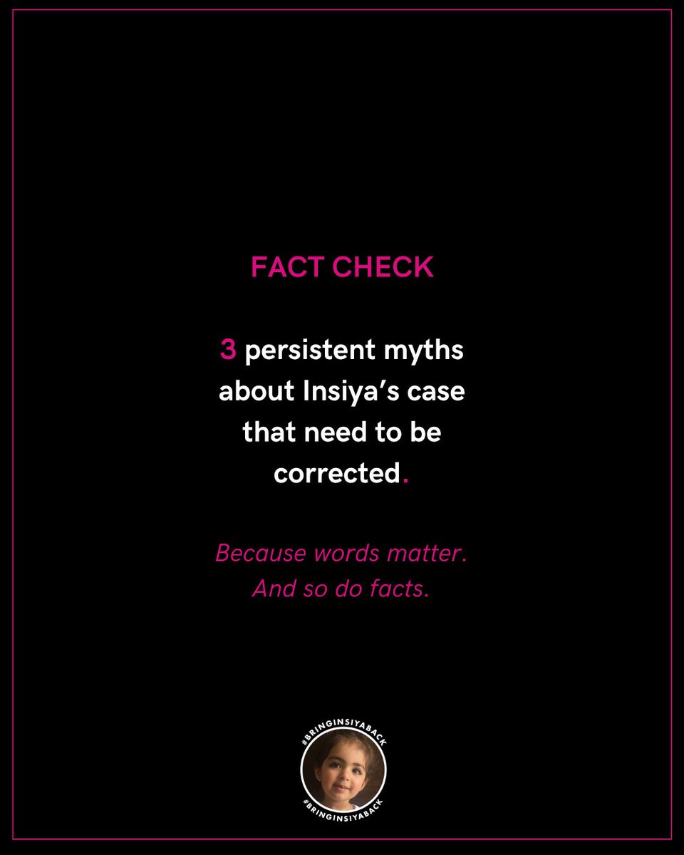 BringInsiyaBack's tweet photo. Correcting inaccurate statements, harmful framing and factual falsehoods about Insiya’s case is incredibly important.

Misinformation and harmful framing have real consequences.

Spreading false narratives helps sustain Insiya’s illegal retention in India and the ongoing continuation of her kidnapping.

#bringinsiyaback #insiyahemani #insiya #india #mumbai #thenetherlands