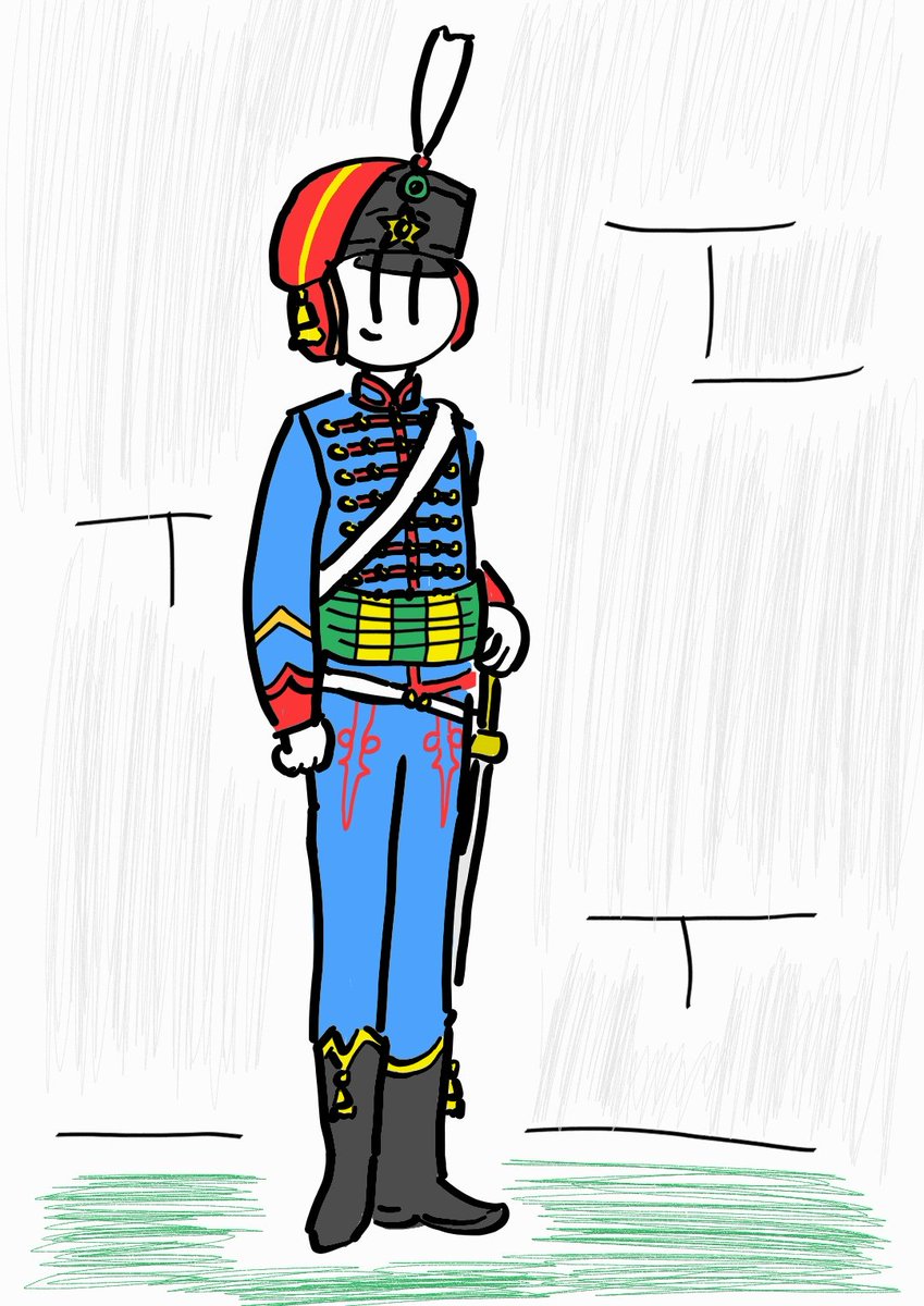 Sushishoes1's tweet photo. Suddenly want to do this again but instead in different era. So what if #thsc was in Napoleonic Era starring #charlescalvin in Hussar uniform. I change his headset to ear muffs instead. :3

#henrystickminfanart
#thehenrystickmincollection 
#henrystickmincollection https://t.co/FMlo8ROVdS