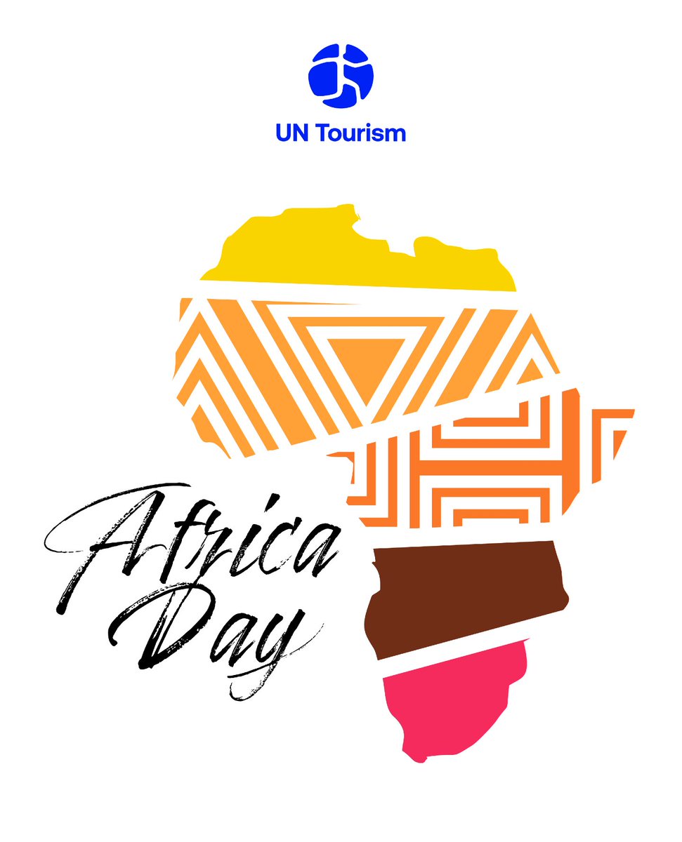 UNWTO's tweet photo. 🌍 Happy #AfricaDay2026!
81M arrivals. 8% growth. Africa thrives. 🌊💙
Aligned with @_AfricanUnion’s water theme &amp; looking ahead to the @UN International Year of Sustainable and Resilient Tourism in 2027 — building this future with Africa’s youth &amp; partners.
Together. 🤝 https://t.co/F0KF61tY7m