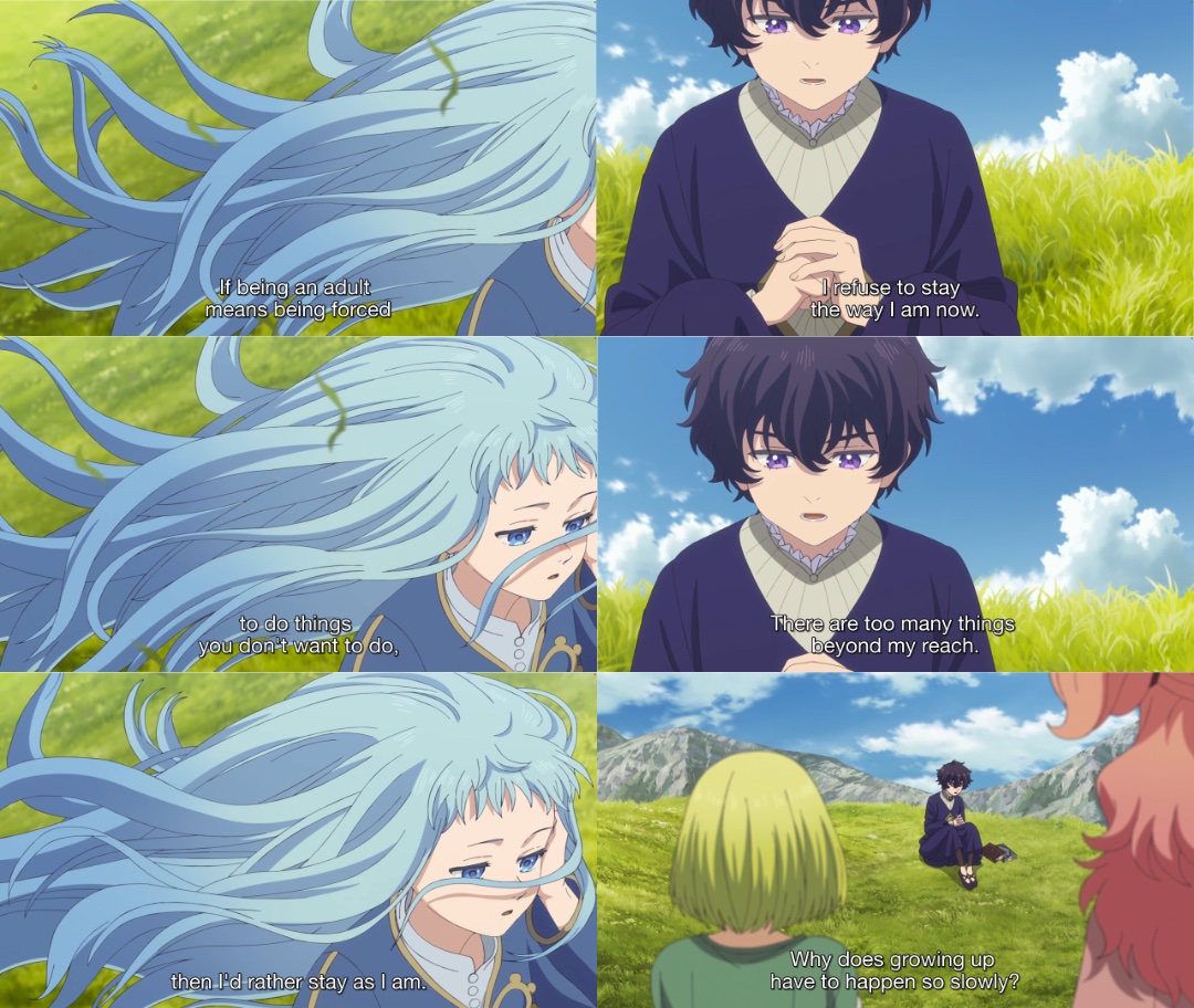 BloodRaven55's tweet photo. #whaanimespoilers

this dichotomy of wishing to never grow up vs grow up immediately is so real and i loved this bc i can relate to richeh *and* agott. as a kid i wanted both at the same time for different reasons and it was cool to see that conflicting frustration verbalised https://t.co/KXMfpEVGvi